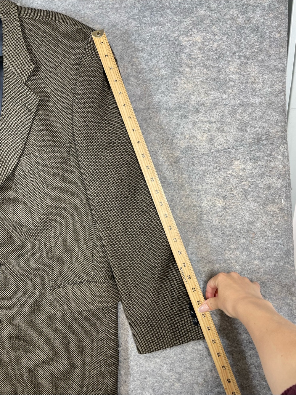 Strellson Wool Blazer Brown 52EU Tailored Luxury Career Sport Coat Business - Picture 11 of 16